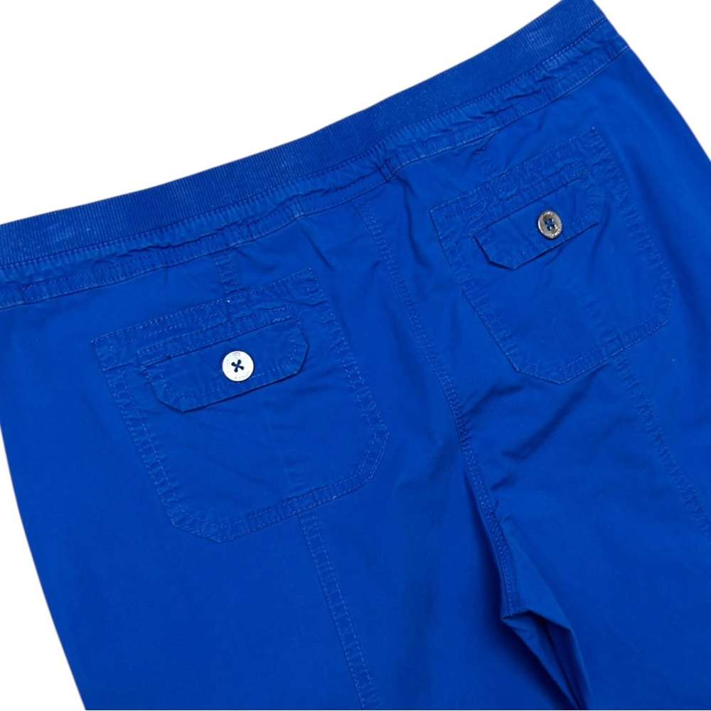 Chico’s Blue Cropped Pants Capri Stretch Size 1/Medium Casual Summer Capris - Picture 7 of 12